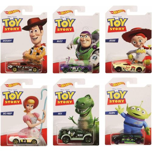  Hot Wheels Mattel Diney Pixar Toy Story Set of 6