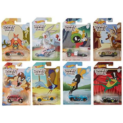  Hot Wheels 1:64 Basics Looney Tunes Assortment Set of 8 FKC68-999A