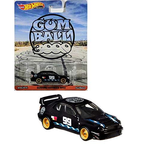  Hot Wheels Gum Ball Booo Premium Sabaru Impreza WRX, Black