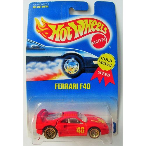  FERRARI F40 Hot Wheels 1991 Red Ferrari F40 1:64 Scale Collectible Die Cast Metal Toy Car Model 69