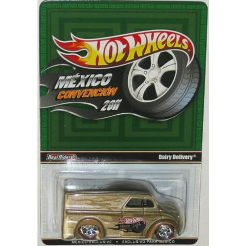  Hot Wheels 2011 Mexico Convention Gold Dairy Delivery Very Rare Limited Edition 1:64 Scale Collectible Car - Only 4000 Made