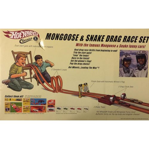  Hot Wheels Classics Mongoose & Snake Drag Race Set