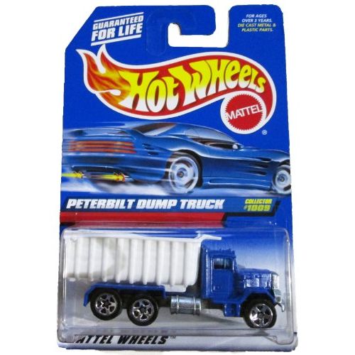  PETERBILT TRUCK 1999 Hot Wheels Blue Peterbilt Dump Truck 1:64 Scale Collectible Die Cast Metal Toy Car Model #1009