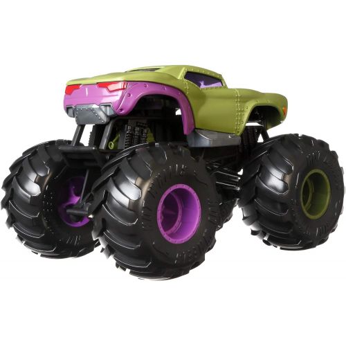  Hot Wheels Monster Trucks 1:24 Scale Assortment, Hulk