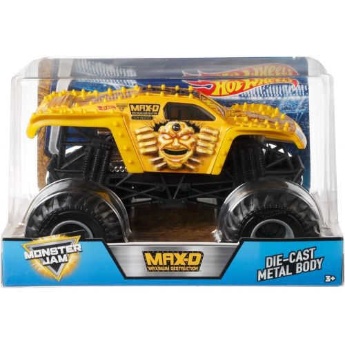  Hot Wheels Monster Jam Gold Max-D Vehicle, 1:24 Scale