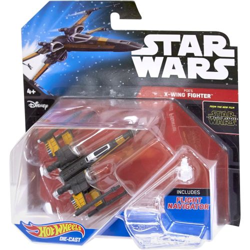  Hot Wheels, Star Wars: The Force Awakens Poes X-Wing Fighter (Open Wings) Die-Cast Vehicle