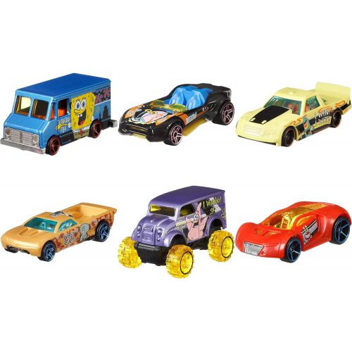  Hot Wheels Spongebob 20 Best Year Ever 6 Car Bundle Set