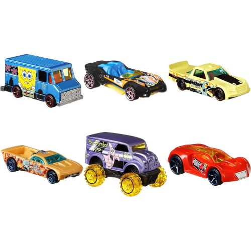  Hot Wheels Spongebob 20 Best Year Ever 6 Car Bundle Set