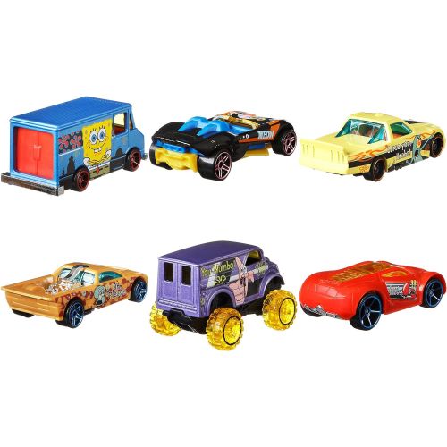  Hot Wheels Spongebob 20 Best Year Ever 6 Car Bundle Set