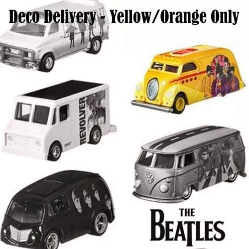  Hot Wheels The Beatles Series Deco Delivery 4/5, Orange/Yellow