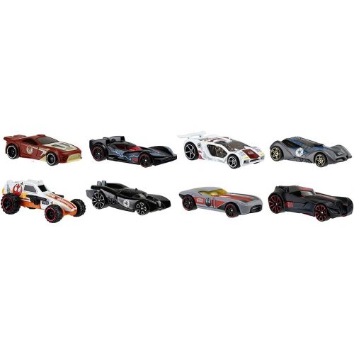  Hot Wheels Star Wars 2015 Exclusive Bundle of 8 Die-Cast Vehicles, 1:64 Scale