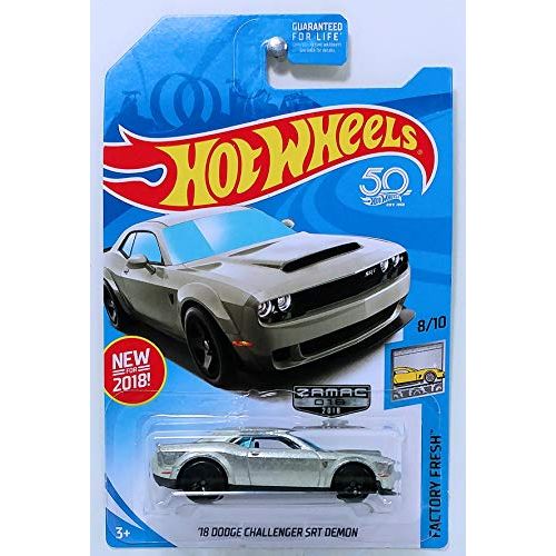  Hot Wheels 2018 Walmart Exclusive Factory Fresh 8/10 - 18 Dodge Challenger SRT Demon (Zamac)