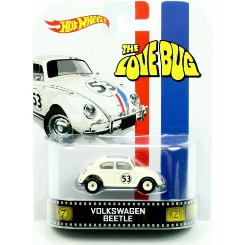  Hot Wheels VOLKSWAGEN BEETLE HERBIE / THE LOVE BUG 2013 Retro Series Die Cast Vehicle