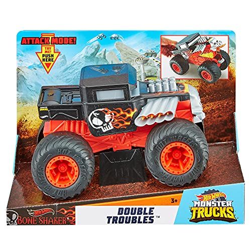 마텔 Hot Wheels Monster Trucks 1: 24 Bone Shaker