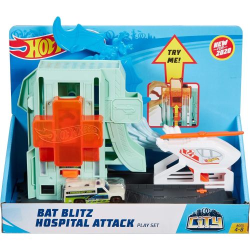 마텔 Hot Wheels Creature Attack Playsets, Bat Hospital