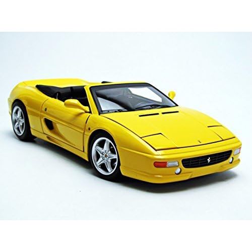  Hot wheels BLY35 Ferrari F355 Spider Convertible Yellow Elite Edition 1/18 Diecast Car Model by Hotwheels