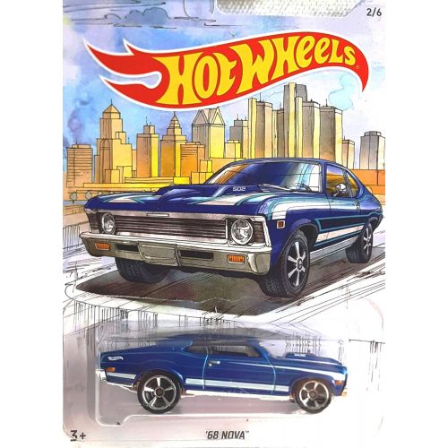  Hot Wheels Detroit Muscle Car Complete Series 6 Car Set