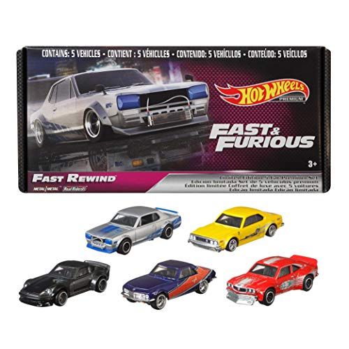  Hot Wheels Fast & Furious Premium Bundle #2, Multi (GRB02)