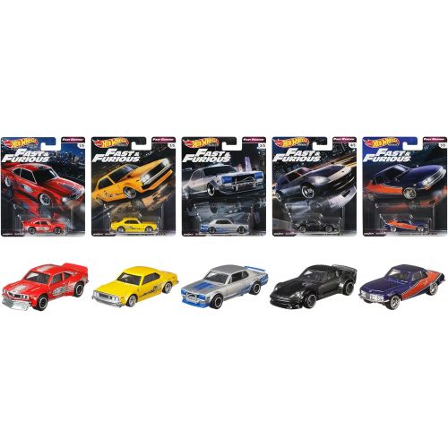  Hot Wheels Fast & Furious Premium Bundle #2, Multi (GRB02)