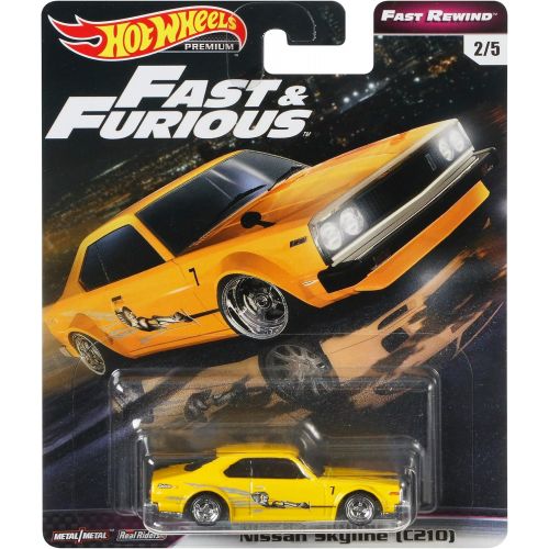  Hot Wheels Fast & Furious Premium Bundle #2, Multi (GRB02)