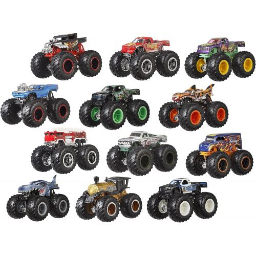  Hot Wheels Monster Trucks Ultimate Chaos 12 Pack, 1: 64 Vehicles [Amazon Exclusive]