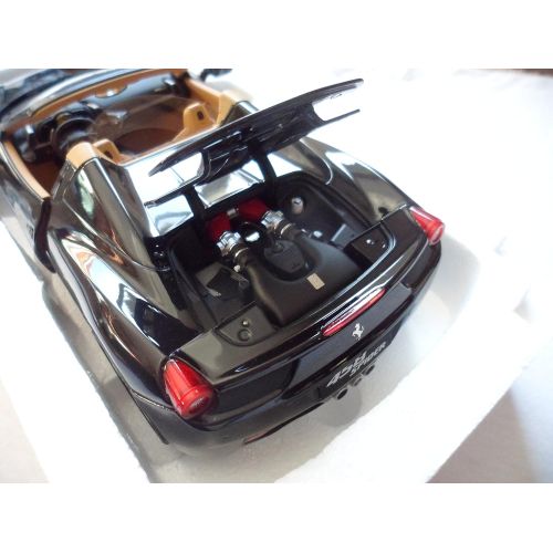  Hot Wheels Hot wheels BCJ90 Ferrari 458 Spider F1 Glossy Black Elite Edition 118 Diecast Car Model by Hotwheels