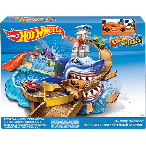  Hot Wheels Color Shifters Sharkport Showdown Trackset (Amazon Exclusive)