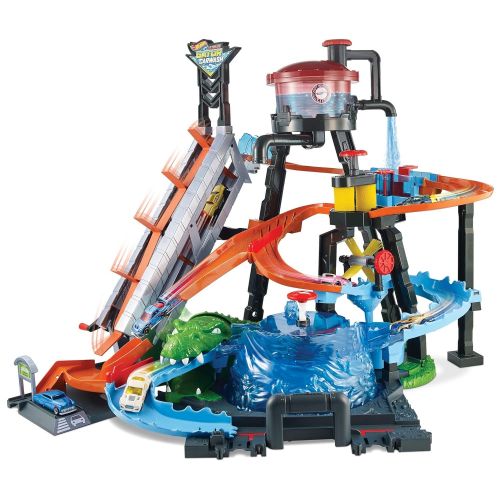  Hot Wheels Ultimate Gator Car Wash Playset