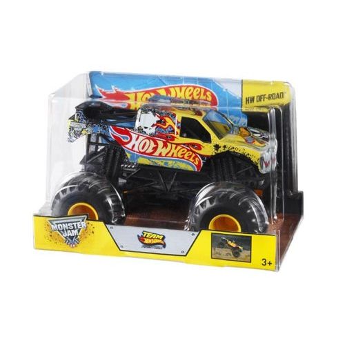  Hot Wheels Monster Jam Team Hot Wheels Die-Cast Vehicle, 1:24 Scale