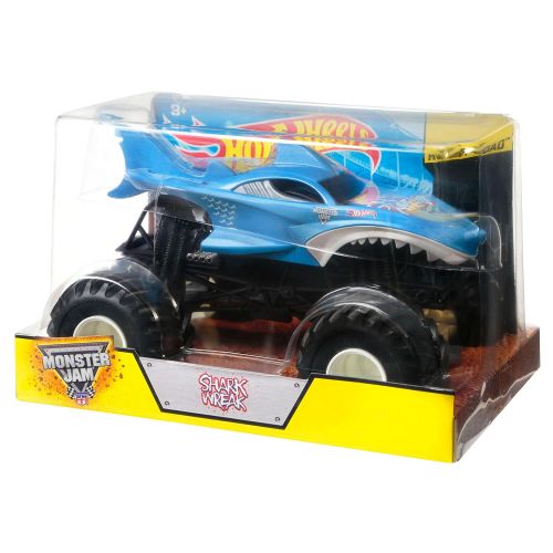  Hot Wheels Monster Jam 1:24 Scale Shark Wreak Vehicle