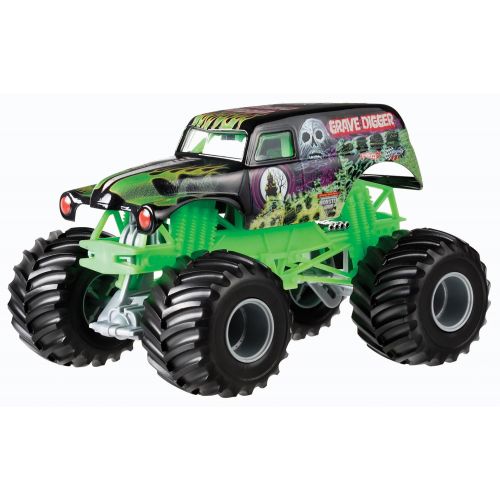  Mattel Hot Wheels Monster Jam 1:24 Grave Digger Die-cast Vehicle