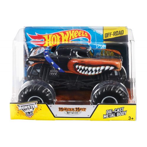 Hot Wheels Monster Jam Monster Mutt Die-Cast Vehicle, 1:24 Scale