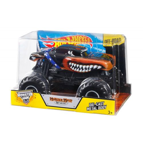  Hot Wheels Monster Jam Monster Mutt Die-Cast Vehicle, 1:24 Scale