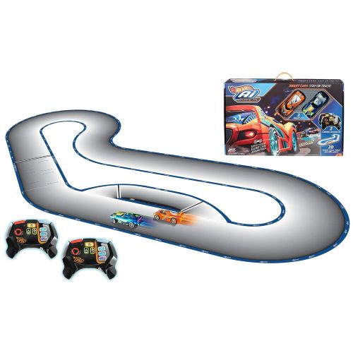  Hot Wheels Brand Hot Wheels A.I. Intelligent Race System Starter Kit Includes 2 RC Smart Cars and 2 Smart Gaming Controllers