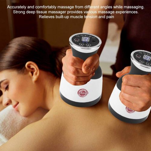  Hot massager Handheld Electric Back Massager, Gua Sha Scraping Massage Tool Negative Pressure Hot Compress Beauty Device Deep Tissue Massage for Body, Head, Neck, Shoulder, Back, Leg and Foot(0