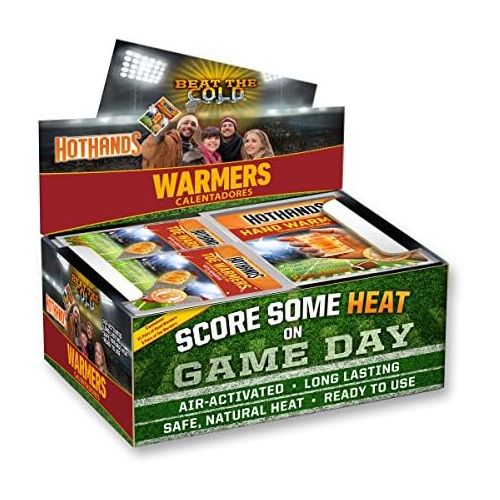  [아마존베스트]HotHands Game Day Hand & Toe Warmers - Long Lasting Safe Natural Odorless Air Activated Warmers - 24 Pair OF Hand Warmers & 8 Pair Of Toe Warmers