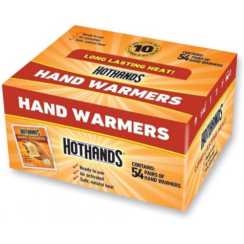  HotHands Hand Warmers - Long Lasting Safe Natural Odorless Air Activated Warmers - 54 Pairs (54 Pairs of Hand Warmers)