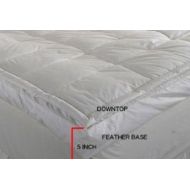 Hotel Grand Luxurious Down-top Baffle Box 5-inch Gusset Feather Bed. Rest in Luxurious Comfort. Excellent Price for Luxury. Its Like Sleeping on a Snugly Warm Cloud Mattress Topper. Soft Squis