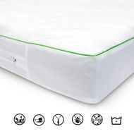 Hotel Laundry MP-SY01-6Q 5 inch Waterproof Protector for Mattress Toppers & Feather Allergy & Bed Bug Protection, 100% Cotton
