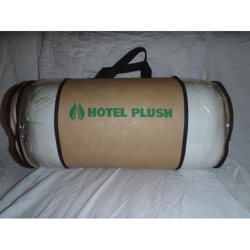  2 Hypoallergenic Bamboo Covered Memory Foam Queen Pillows with Carry Bag by Hotel Plush