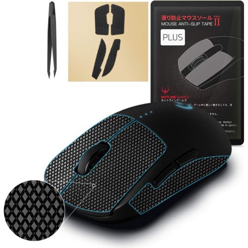  [Grip Upgrade] Hotline Games 2.0 Plus Anti-Slip Grip Tape for Logitech G Pro Wireless GPW Gaming Mouse, Professional Mice Upgrade Kit,Sweat Resistant,Cut to Fit,Easy to Use