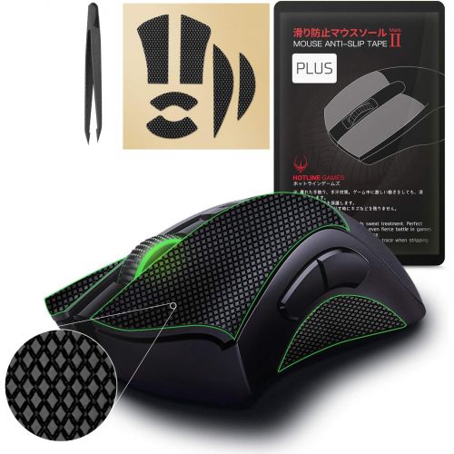  [Grip Upgrade] Hotline Games 2.0 Plus Mouse Grip Tape for Razer Deathadder V2 Gaming Mouse Anti-Slip Tape,Cut to Fit,Sweat Resistant,Easy to Use,Professional Mice Upgrade Kit