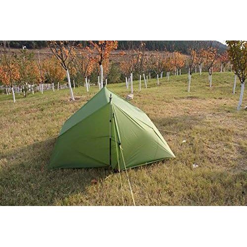  Hotour 10ft X10Ft Outdoor Anti UV-Ultraleichte Sun Shelter Oxford campingtent Wasserdicht Winddicht Camping Plane beschichtet silber 3m * 3m mit reflektierender Wind Seil