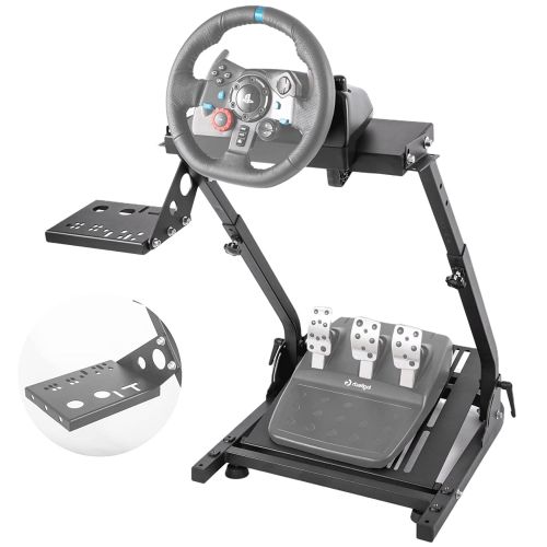  Hottoby Racing Wheel Stand Pro with Shifter Upgrade for Logitech G29, G27, G25, G920 Racing Simulator Wheel Stand,Wheel Stand Wheel and Pedals Not Included