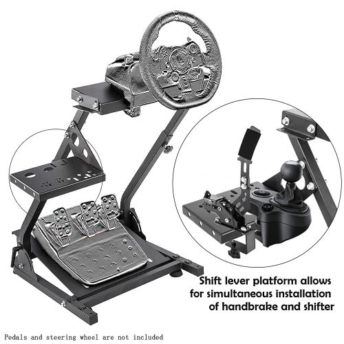  Hottoby Racing Wheel Stand Pro with Shifter Upgrade for Logitech G29, G27, G25, G920 Racing Simulator Wheel Stand,Wheel Stand Wheel and Pedals Not Included