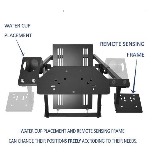  Hottoby Steering Wheel Stand Pro 34 Height Adjustable for Support The Installation of Handbrake for Logitech G25 G27 G29 Thrustmaster Gaming Wheel Stand Wheel and Pedals Not Includ