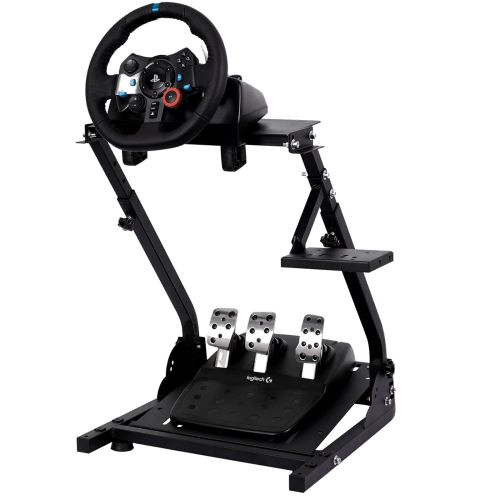  Hottoby G29 Racing Steering Wheel Stand fit for Logitech G27/G920/G923 Gaming Wheel Stand Pedal & Shifter Mount fit for Thrustmaster PS4 XBOX PC，Wheel&Pedals NOT Included