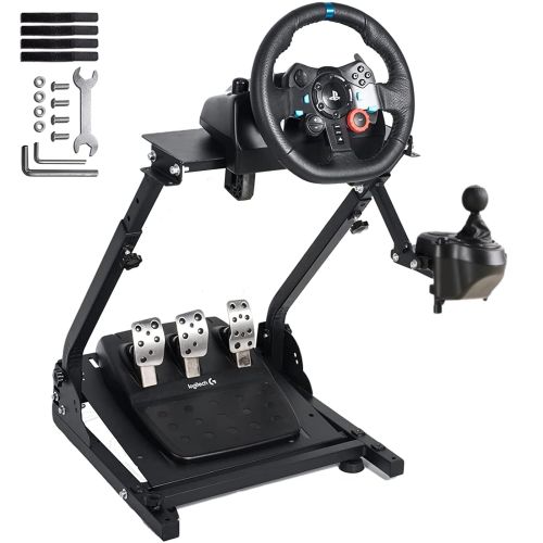  [아마존베스트]Wilk G29 Wheel Stand Pro 34 Height Adjustable Steering Wheel Stand for Logitech G25 G27 G29 Gaming Wheel Stand Thrustmaster Wheel and Pedals Not Included