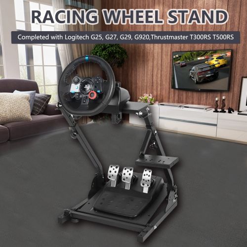  [아마존베스트]Wilk G29 Wheel Stand Pro 34 Height Adjustable Steering Wheel Stand for Logitech G25 G27 G29 Gaming Wheel Stand Thrustmaster Wheel and Pedals Not Included