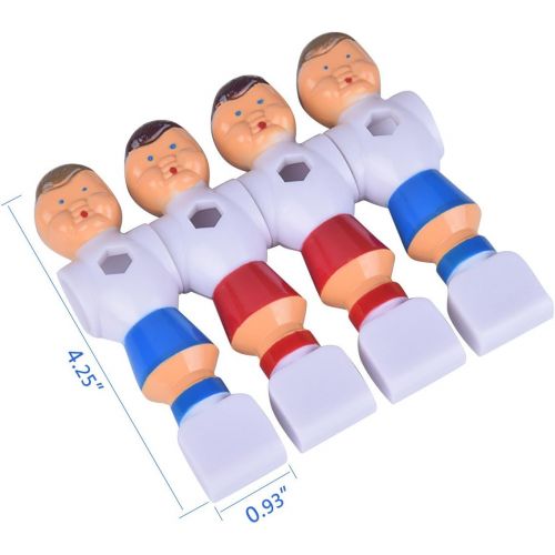  [아마존베스트]Hotusi 4Pcs Rod Foosball Soccer Table Football Men Player Replacement Parts